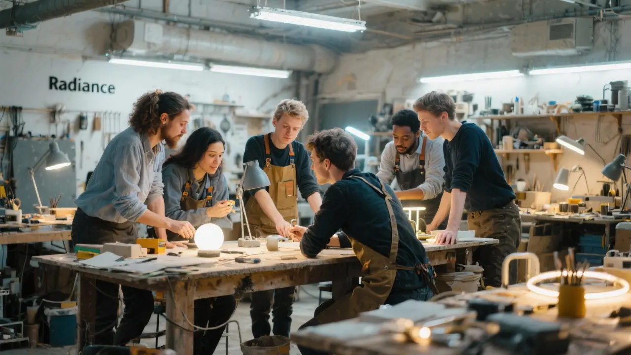 Marcus Chen, Lead Craftsman, working with Ria Harman